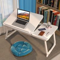 Bureau d'ordinateur pliable pour lit, table d'étude pour étudiant, petit bureau de sol pour dortoir, nouveauté