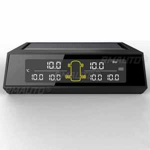Système de surveillance de la pression des pneus sans fil TPMS solaire universel à 6 capteurs pour camions, bus, VR, véhicules surdimensionnés et voitures - Product Image 2