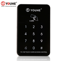 Control de acceso de puerta de 125KHz WG26, salida de entrada, teclado táctil de plástico, lector RFID EM, interfaz Wiegand, lector de tarjetas de Control de acceso