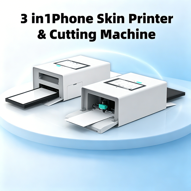 3-in-1 Smart Mobile Phone Skin DIY Sticker Printer & Film Cutter Machine Unlocked Unlimited Screen Protector Cutting Plotter