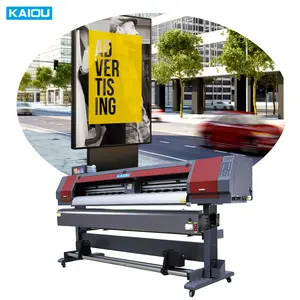 Kaiou 1.8m 3.2m printer ecosolvent format besar printer nonair ramah lingkungan untuk spanduk fleksibel