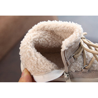 Bottes d'hiver pour bébés et enfants, fourrées en velours, mi-mollet, antidérapantes, en coton, directement de l'usine