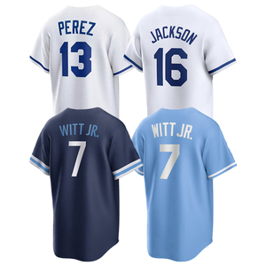 เสื้อกีฬาเบสบอล2025 S-3XL เย็บสำหรับผู้ชาย Salvador Perez bobby witt JR Bo Jackson - Product Image 1