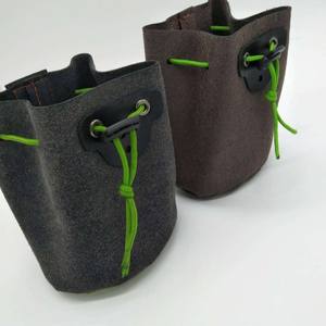 Bolsa de fieltro para tirachinas con diseño de cordón, bolsa portátil para bolas de acero para uso en exteriores Ztc443 - Product Image 3