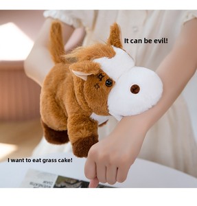 Adorable 25cm Animal <span class=keywords><strong>de</strong></span> granja Marioneta <span class=keywords><strong>de</strong></span> mano unisex <span class=keywords><strong>Vaca</strong></span> creativa hecha <span class=keywords><strong>de</strong></span> algodón PP súper suave Alivio del estrés para niños - Product Image 4