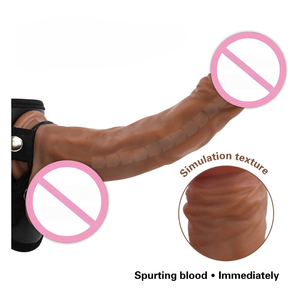 Extra Großer Tragbarer Dildo Paar-Sexspielzeug Erotikprodukte Verstellbarer Gürtel Verstärktes Design Weich Wasserdicht Realistisches <span class=keywords><strong>Penis</strong></span>-Design - Product Image 1