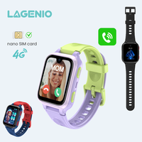 Montre connectée pour enfants LAGENIO K9 4G AI avec GPS, LBS, WIFI, caméra HD, appel vidéo, SOS, CE, RoHS, cadeau d'anniversaire, montre connectée pour enfants