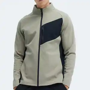 Wholesale High Quality Fall Jackets Fitness Sports Solid Color Windbreaker Spring Sports Men's Jacket Coat
