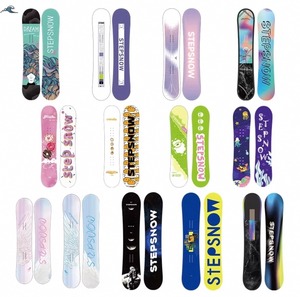Tabla de Snowboard para Principiantes, Freestyle, All Mountain, Happy Medium, para Todas las Estaciones, para Hombre y Mujer, con Fijaciones, Núcleo de Madera de Álamo Blanco, 148 cm, Camber - Product Image 1
