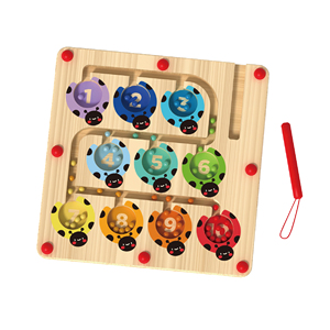 Educational Toys Wooden <strong>Puzzles</strong> Board <strong>Games</strong> Color Sorting Beads and Number Maze Toy - Product Image 3