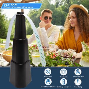 Wholesale Outdoor 3 Height Adjustable Fly Repellant <b>Table</b> Fan with Soft Blade - Product Image 2