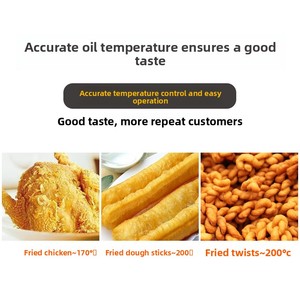 Friteuse à séparation huile-eau 35L avec contrôle automatique de la température – Machine à snacks pour <span class=keywords><strong>frites</strong></span> et poulet – Économisez sur l'huile et réduisez les fumées - Product Image 6