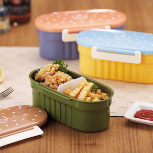 Single Layer <b>Plastic</b> <b>Lunch</b> <b>Box</b> Rectangle With Lid For Children Meal Storage - Product Image 1