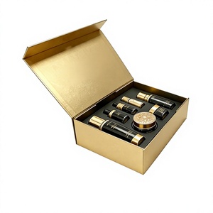 Boîtes cadeaux personnalisées de luxe en carton pliable rigide avec fermeture magnétique, doublure en éponge recyclable, votre logo - Product Image 3