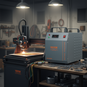 Enfriador de Agua Industrial Vevor, Tanque de 12L, 80W, Caudal Mínimo de 12L, Refrigeración para Máquina de Grabado Láser - Product Image 2