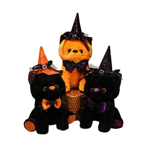 <span class=keywords><strong>2025</strong></span> Tùy Chỉnh Màu Đen Mèo Nhồi Bông Đồ Chơi Sang Trọng Halloween Trang Phục Động Vật Đồ Chơi Sang Trọng Nhồi Bông Màu Cam Halloween Mèo Đồ Chơi - Product Image 2