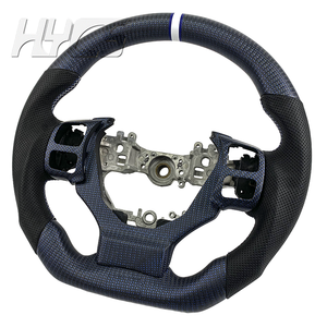 車内アップグレード カーボンファイバーレザー カスタムステアリングホイール レクサス IS250 IS300 IS350 NX RC NX RC GX GS ES対応 - Product Image 2