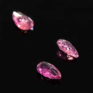 Batu turmalin alami yang indah Harga batu permata Rubellite manfaat baik kecil longgar batu pir dipotong 3X5mm dalam harga murah - Product Image 3