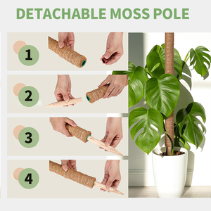 Livraison gratuite en stock local 4 pièces 50cm piquets cachés en mousse avec 2 rouleaux de ruban adhésif et 10 embouts en fil métallique livraison en 3 jours à la porte - Product Image 2