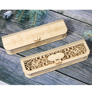 Invitation personnalisée en rouleau avec boîte en <span class=keywords><strong>bois</strong></span> découpée au laser, boîte rigide, dorure vintage rose gold, boîte d'invitation <span class=keywords><strong>de</strong></span> <span class=keywords><strong>mariage</strong></span> en <span class=keywords><strong>bois</strong></span> - Product Image 5