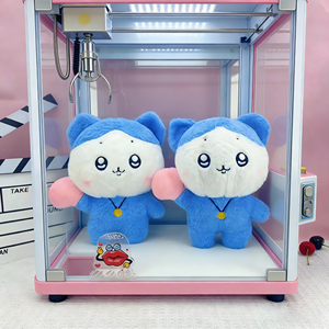 Juguetes de peluche de gato azul Kawaii al por mayor, animales de peluche de 8 pulgadas, juguetes de dibujos animados de anime para niños, ideales para máquinas de garras. - Product Image 1