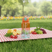 24OZ 32OZ 700ML 1000ML 1L Bouteille d'eau en plastique aromatisée avec logo personnalisé pour l'école