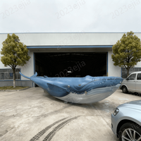 Baleine gonflable flottante contrôlée par l'air pour la publicité, pour les concerts et les centres commerciaux