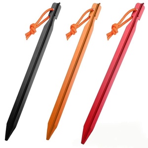Yachuangxin Aluminum Alloy <b>Tent</b> Pegs Triangular Outdoor Camping <b>Tents</b> Stake with Reflective Rope All Seasons Use - Product Image 4