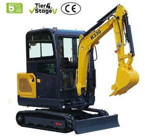 Marca Líder en Europa y Estados Unidos, Mini Excavadora R330 de Alta Potencia de 2 Toneladas y 17.1 kW para Demolición Pesada, Rompe Rocas y Trabajos Viales - Product Image 4