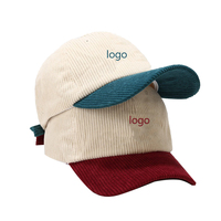 Moda Casual personalizado rojo blanco logotipo bordado 2 tonos PANA gorra de béisbol lisa