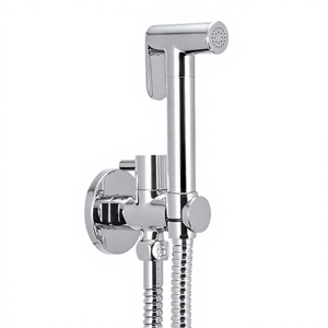 Ensemble de pulvérisateur de bidet mural portatif en alliage de zinc à trou unique, accessoire de douche pour toilettes de salle de bain - Product Image 4