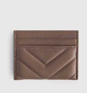 Portefeuille court pour femmes, mode féminine, avec décoration matelassée, logo personnalisé - Product Image 1