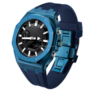 Bracelet de montre en silicone Ga-<span class=keywords><strong>2100</strong></span> modifié de luxe bleu ciel pour bandes Casiaok <span class=keywords><strong>G</strong></span> <span class=keywords><strong>Shock</strong></span> Ga2100 Ga <span class=keywords><strong>2100</strong></span> - Product Image 2