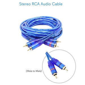 כבל רמקול שקוף מקצועי מסוג Twisted Pair עם מחברי בננה מוזהבים, כבל קואקסיאלי לרמקול לרכב ומיקרופון - Product Image 2