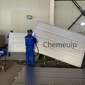 Pillow plate heat exchanger thermo plate for plate ice machine and falling film chiller