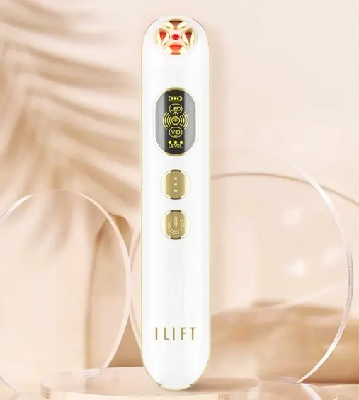 Rf Vibratie Rood Led Licht Ogen Gezichtstherapie Massageapparaat Toverstaf Oog En Lipverzorgingsmachine Thuisgebruik Rf Eye Beauty Apparaat