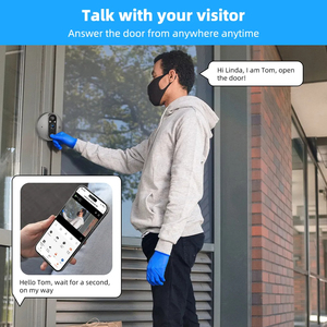 Cuộc sống thông minh tuya 1080P WIFI video Cửa Điện thoại 5000mAh Pin nhà xem kỹ thuật số với PIR dò chuyển động IR Eye lổ nhìn trộm máy ảnh - Product Image 3