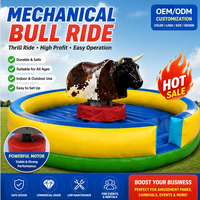 Équipement d'amusement commercial d'extérieur : Machine de jeu gonflable de rodéo mécanique pour adultes