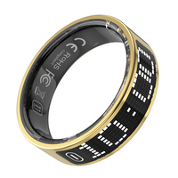 Anillo Inteligente con Pantalla Táctil, Visualización de Hora, Contador de Pasos, Múltiples Modos de Entrenamiento, Monitoreo de Oxígeno en Sangre y Salud