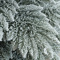 Sapin de Noël artificiel blanc premium personnalisé, effet neige réaliste, épicéa givré pré-éclairé, ignifuge, décoration de fêtes
