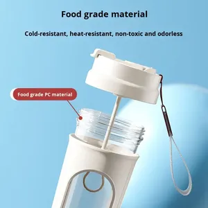 <strong>Electric</strong> USB Automatic Stirring Cup One-Key <strong>Shaker</strong> Coffee Milk Powder Food Grade Material Heat Preservation 450ml Gift Fitness - Product Image 3