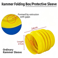 Soufflet en caoutchouc anti-poussière de 165 mm de diamètre intérieur pour décompacteur à essence, pièces de rechange pour compacteur de construction routière