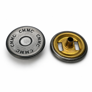 Bouton-pression personnalisé en alliage de zinc doré pour chemise homme, 12 mm, avec logo et motif personnalisés, pour abaya, thobe et vêtements - Product Image 2
