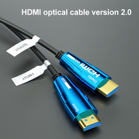 Câble HDMI 2.0 à fibre optique active 4K 60Hz HDR UHD, câble HDMI vers HDMI à fibre optique, transmission de signal longue distance pour PC