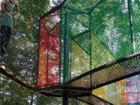 Red de Cuerdas de Arcoíris para Juegos al Aire Libre, Entrenamiento y Aventura para Niños - Estructura de Escalada para Parque de Aventuras, Equipo Escolar para Ejercicio