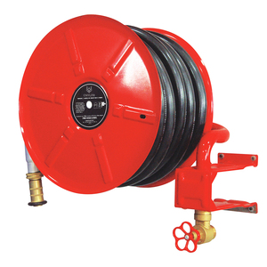 Enrouleur de tuyau d'incendie à bras oscillant conforme à la norme française EN 694  DN25, type 1 pouce, 30 mètres - Product Image 1