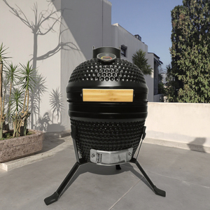 YUTFUBG <span class=keywords><strong>SEB</strong></span> <span class=keywords><strong>Kamado</strong></span> Fumoir à granulés Komodo en céramique de 13 pouces pour barbecue en Hongrie Couleur verte de Hongrie - Product Image 1