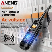 Testeur de détection CC ANENG B15, tournevis à fente, écran LCD, alarme sonore et lumineuse, 24-250V, ABS/Acier au chrome-vanadium, isolé