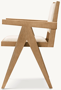 Salotto moderno poltrone casa sala da pranzo interni in legno tessuto incorniciato poltrone di lusso - Product Image 3