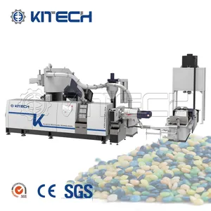 1000KG Plastic Film Woven Bag Single Barrel Plastic Pelletizer with Laser Filter